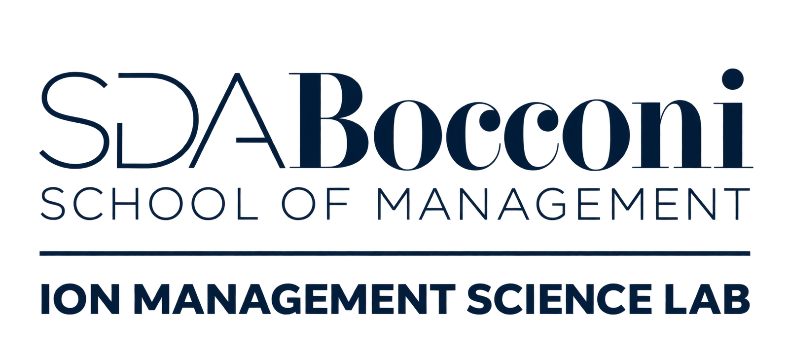 SDA Bocconi School of Management and ION Management Science Lab logo