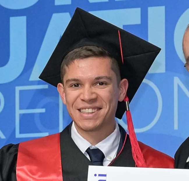Steven Alexander Lucardi at his graduation
